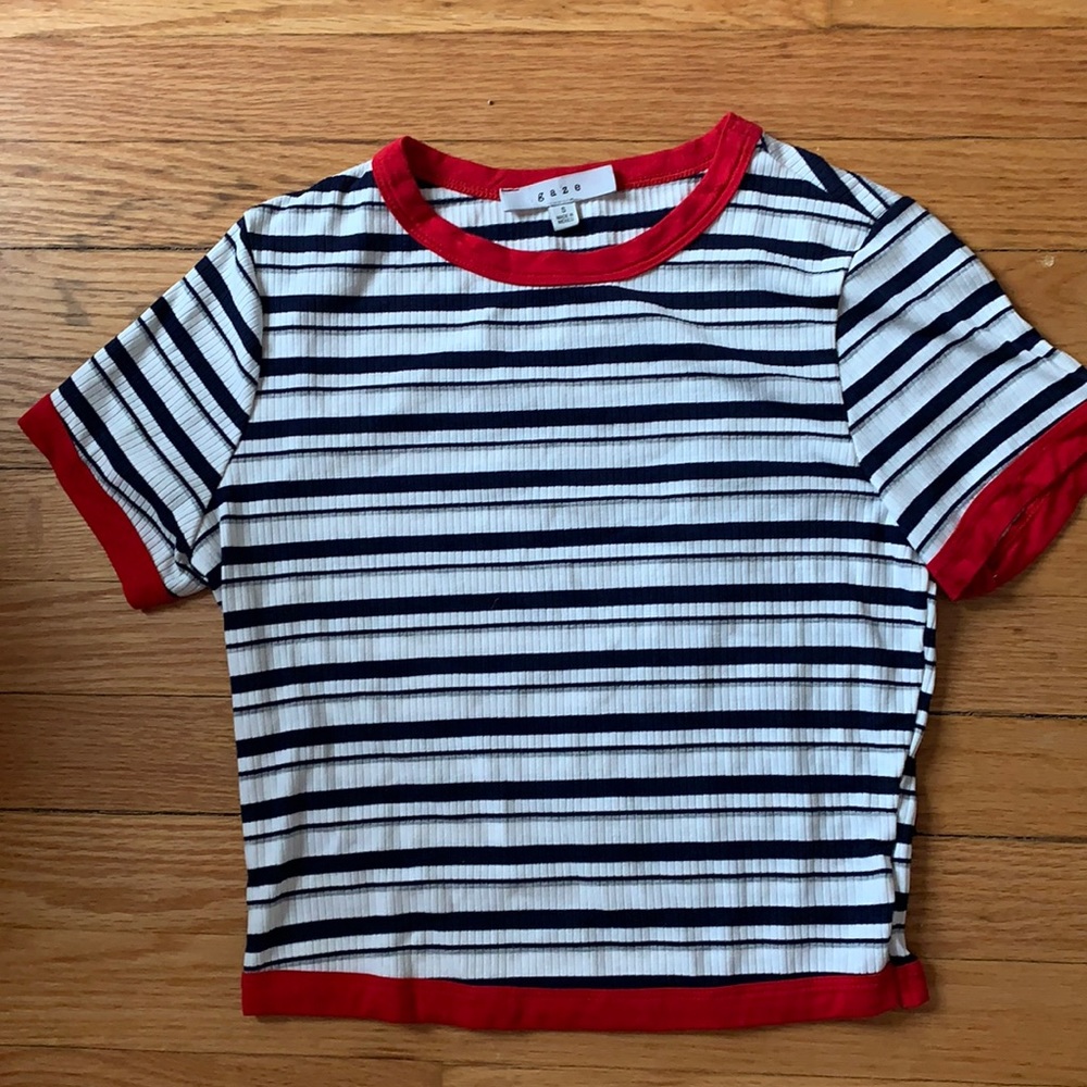 Striped crop top
